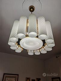 lampadario cilindri  murano anni 70 