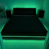 letto con led una piazza e mezza alla francese con