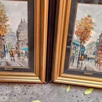 Coppia di dipinti di De Simone 