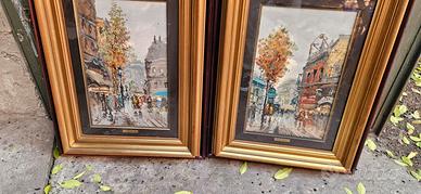 Coppia di dipinti di De Simone 