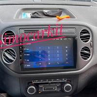 Autoradio 9" Android 13 Carplay 2+64Gb Per Tiguan