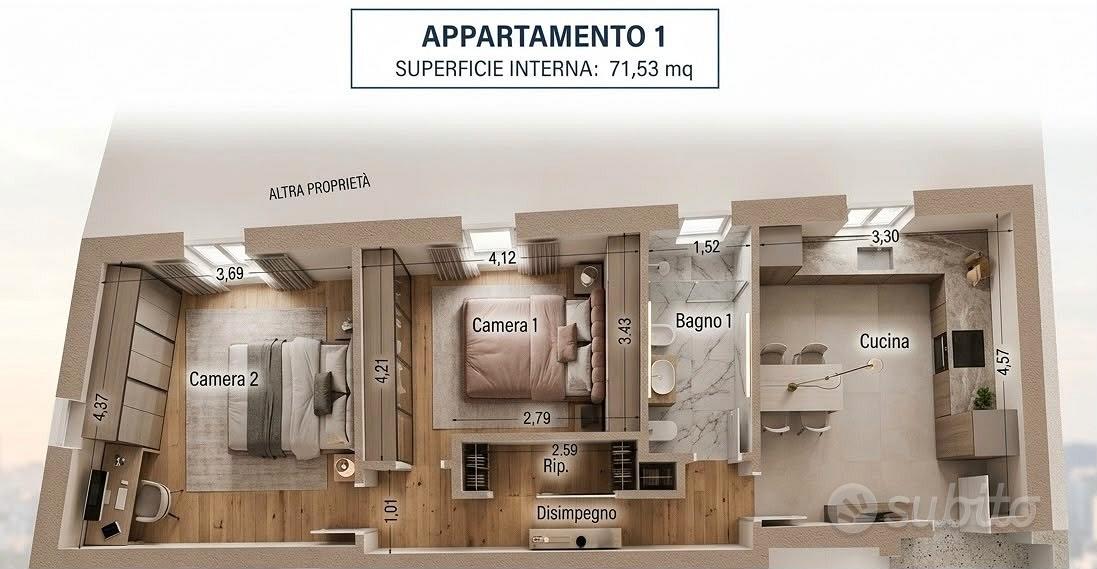 Appartamento – Casteddu/Cagliari, Is Mirrionis - Vista 3