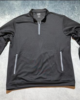 Adidas Golf Climalite felpa uomo M nera mezza zip