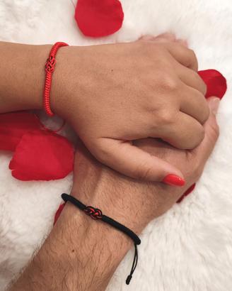 Coppia Braccialetti Filo Rosso "Japanese Legend"