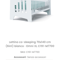 Letto montessori Alondra da cosleeping a lettino