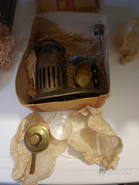 Antico inalatore a vapore in ottone