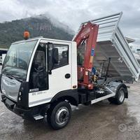 Bucher BU 200 con gru e ribaltabile targa gialla