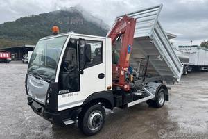 Bucher BU 200 con gru e ribaltabile targa gialla