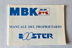 manuale proprietario MBK BOOSTER  prima serie 
