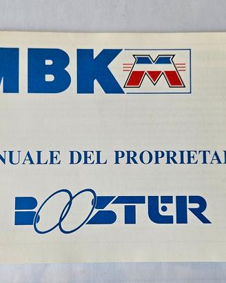 manuale proprietario MBK BOOSTER  prima serie 