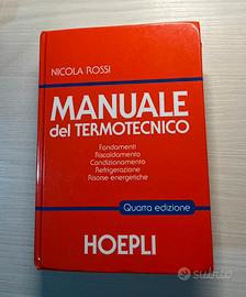 Manuale del termotecnico Hoepli – 4ª edizione