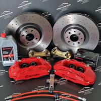 Kit Impianto Frenante 330 Pinze Brembo 4 Pompanti 