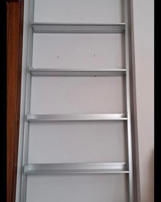 Libreria moderna in alluminio