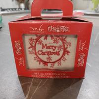 set strofinacci di natale 