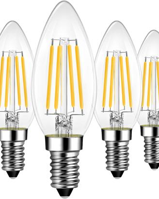 **LVWIT 6 Lampadine LED E14 7W Candela 2700K Vinta