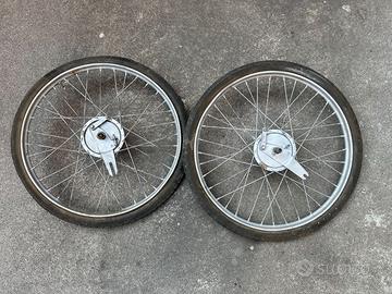 Ruote bicicletta freni tamburo 24