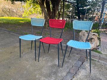 Sedie vintage spaghetti anni 60