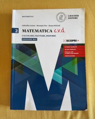 Libro matematica c.v.d. edizione blu