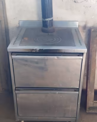 Stufa a legna in ghisa e acciaio