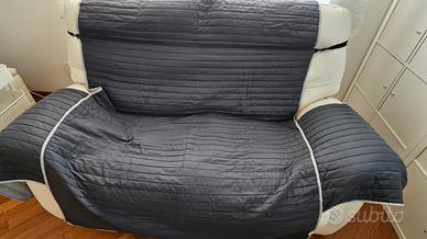 Coppia di copridivano double face con elastico