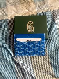 portacarte goyard azzurro