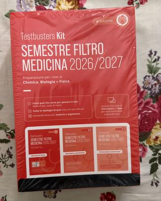Testbusters Kit Semestre Filtro Medicina 2026/2027
