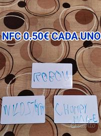 Carte nfc skylanders originali a 0.50€ l'una