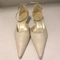 Scarpe sposa Divina 38 bianco perlato comodissime