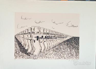 Ibrahim Kodra - Serigrafia 1/8 Firmata,