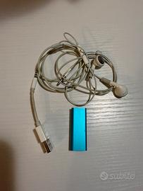 IPod Shuffle 3rd Generation Blu funzionante