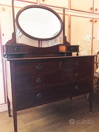 Toeletta antica in mogano – fine ’800 – originale