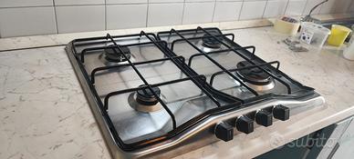 piano cottura Rex 4 fornelli gas metano