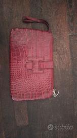 “Pochette unisex in vera pelle stile Hermes