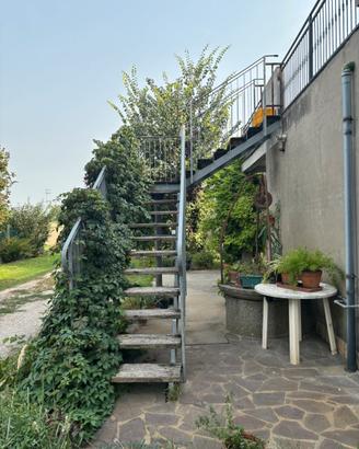 Scala da esterno in acciaio zincato
