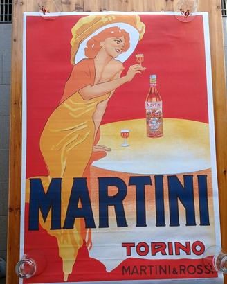Manifesto MARTINI 100x70 una Replica. 