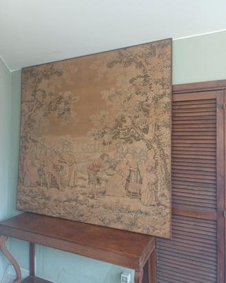 antico grande Arazzo con cornice 190x180