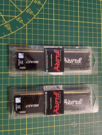 Coppia di 8gb di ram DDR4 Kingston 