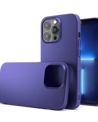 Cover Coverstyle blu viola opaco iphone 13 pro