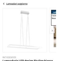 Lampadario LED Skyline Bianco Luce Naturale