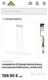 Lampadario LED Skyline Bianco Luce Naturale