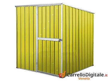 Box da giardino lamiera 175x185cm giallo