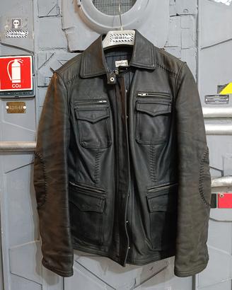 Giacca vera pelle morbida, taglia 42, NUOVA,unisex