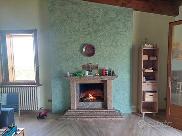 cornice caminetto in marmo rosa