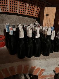 Bottiglie di vino vuote