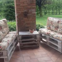 salottino da giardino in pallet