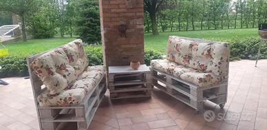 salottino da giardino in pallet