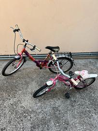 2 Biciclette vintage per bambina/ ragazza