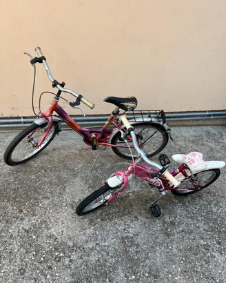 2 Biciclette vintage per bambina/ ragazza