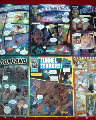 Brevi fumetti Doctor Who,inediti,in inglese+schede