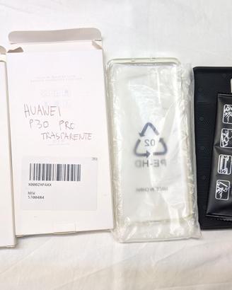 huawei p 30 pro 2 cover nera trasparente pellicola